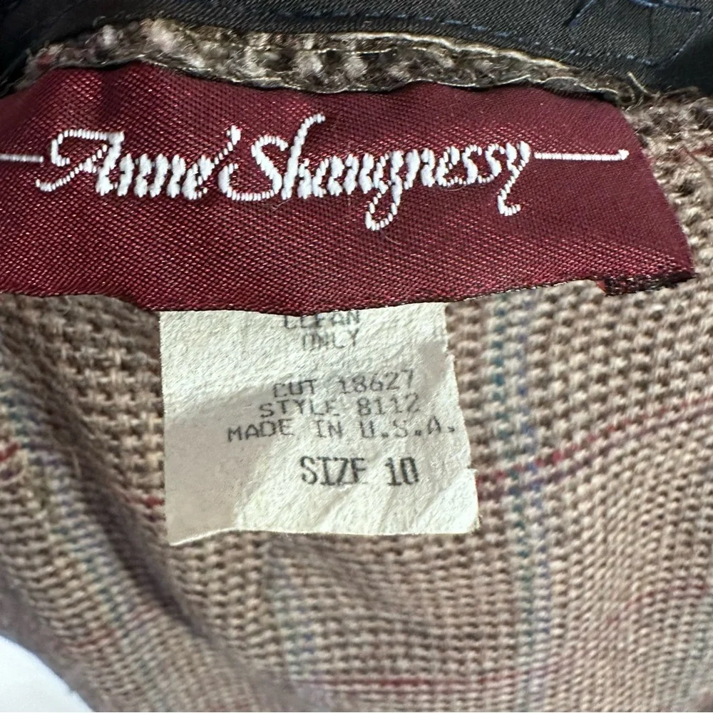 Vintage Brown Wool Tweed Pencil Skirt